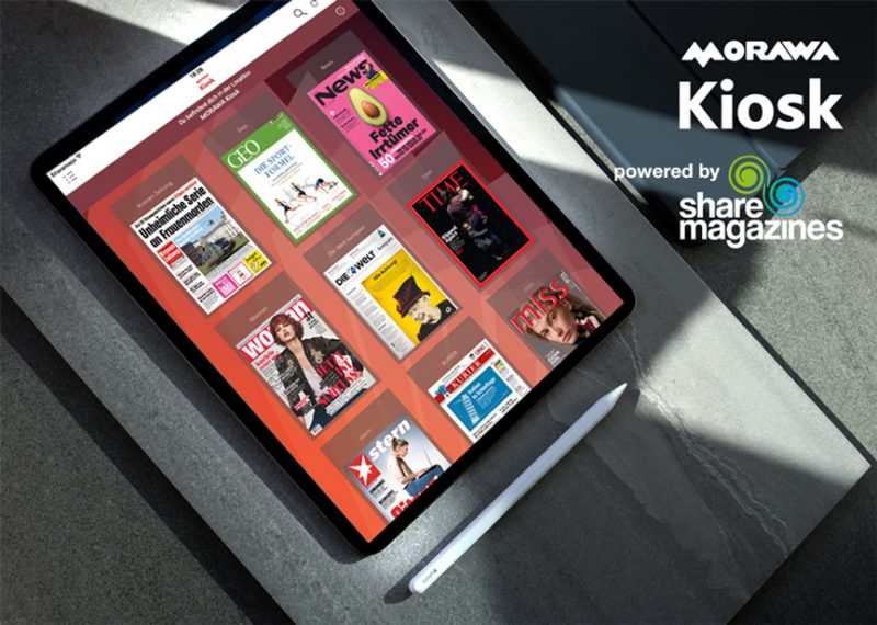 “Morawa Kiosk powered by sharemagazines”: Österreichs führender Lesezirkel kooperiert mit sharemagazines