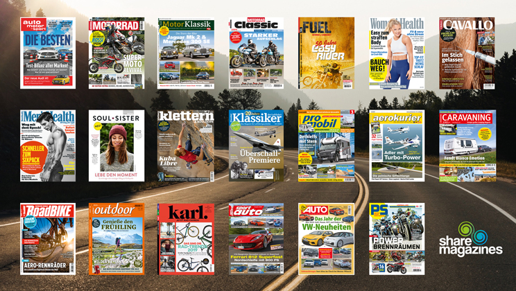 Motor Presse Stuttgart kooperiert mit sharemagazines