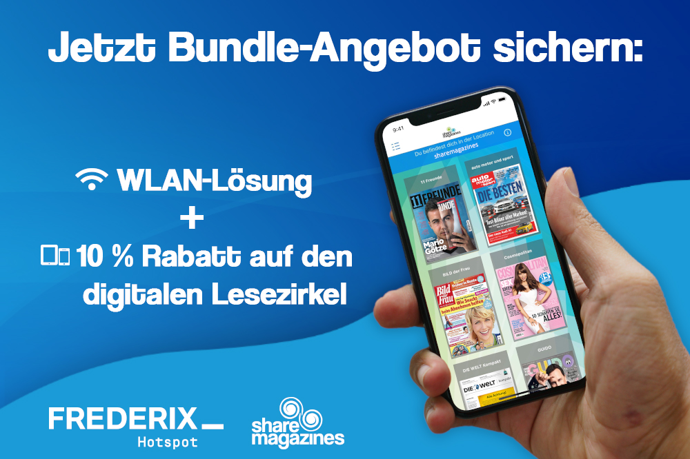 WLAN-Lösung und digitaler Lesezirkel als innovatives Gesamtpaket – jetzt Bundle-Angebot bis zum 30.09. sichern